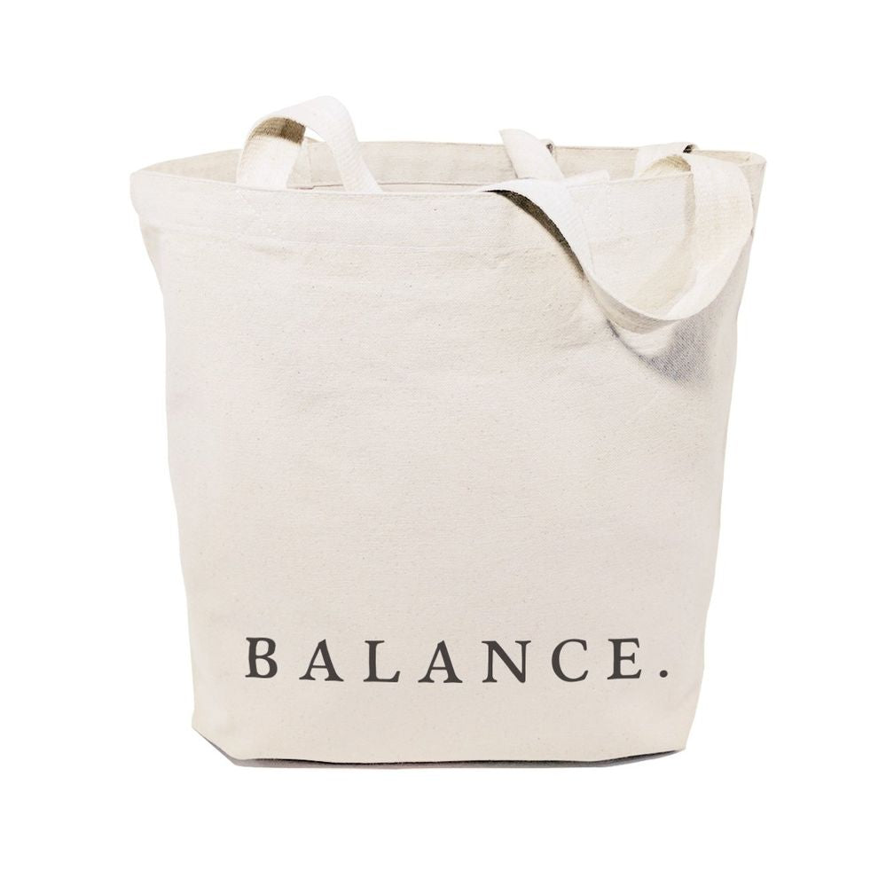 Balance Gym Cotton Canvas Tote Bag - Dear Autumn