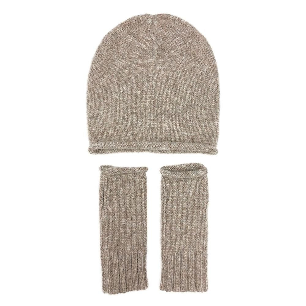 Beige Essential Knit Alpaca Beanie - Dear Autumn