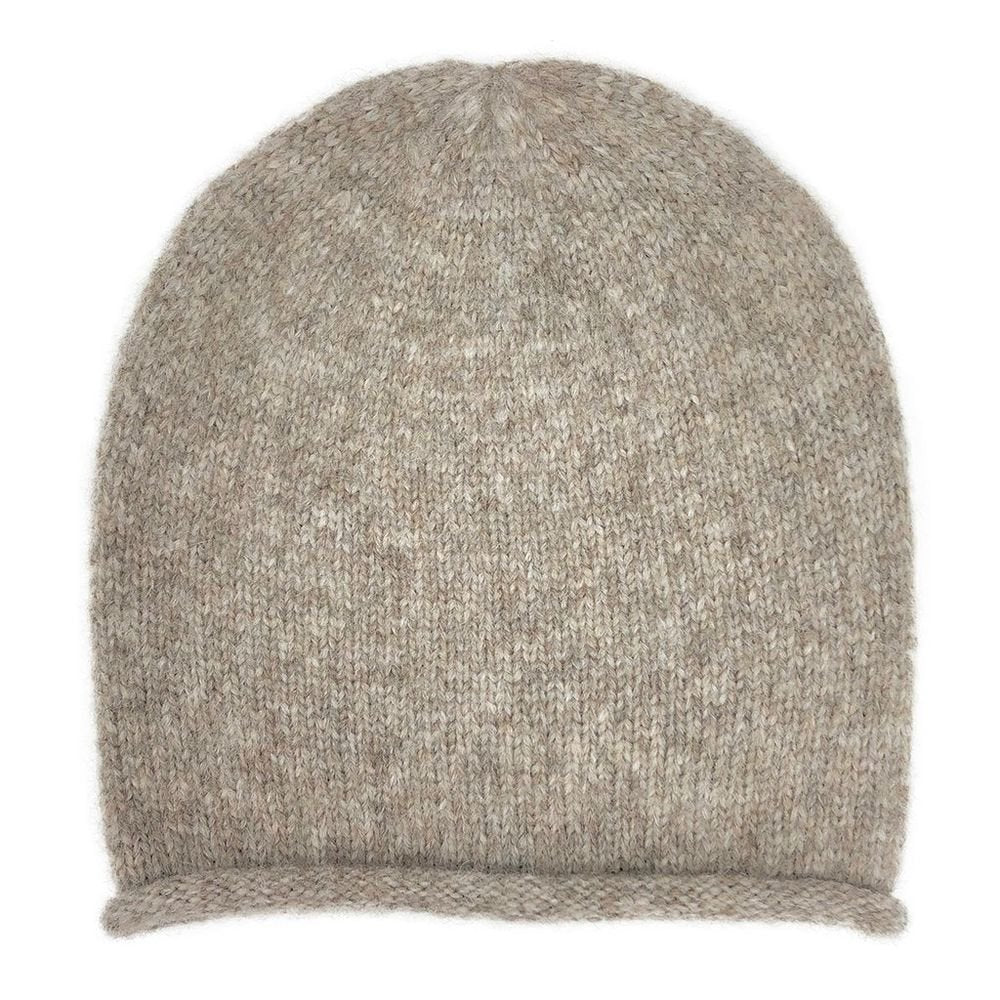 Beige Essential Knit Alpaca Beanie - Dear Autumn