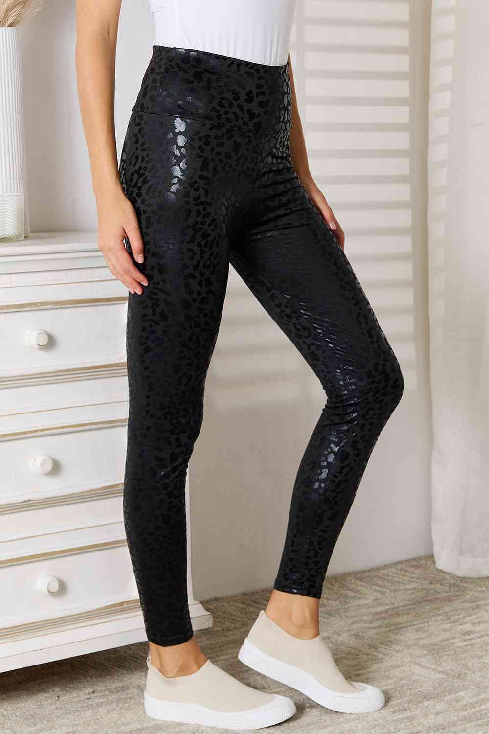 Double Take High Waist Leggings - Dear Autumn