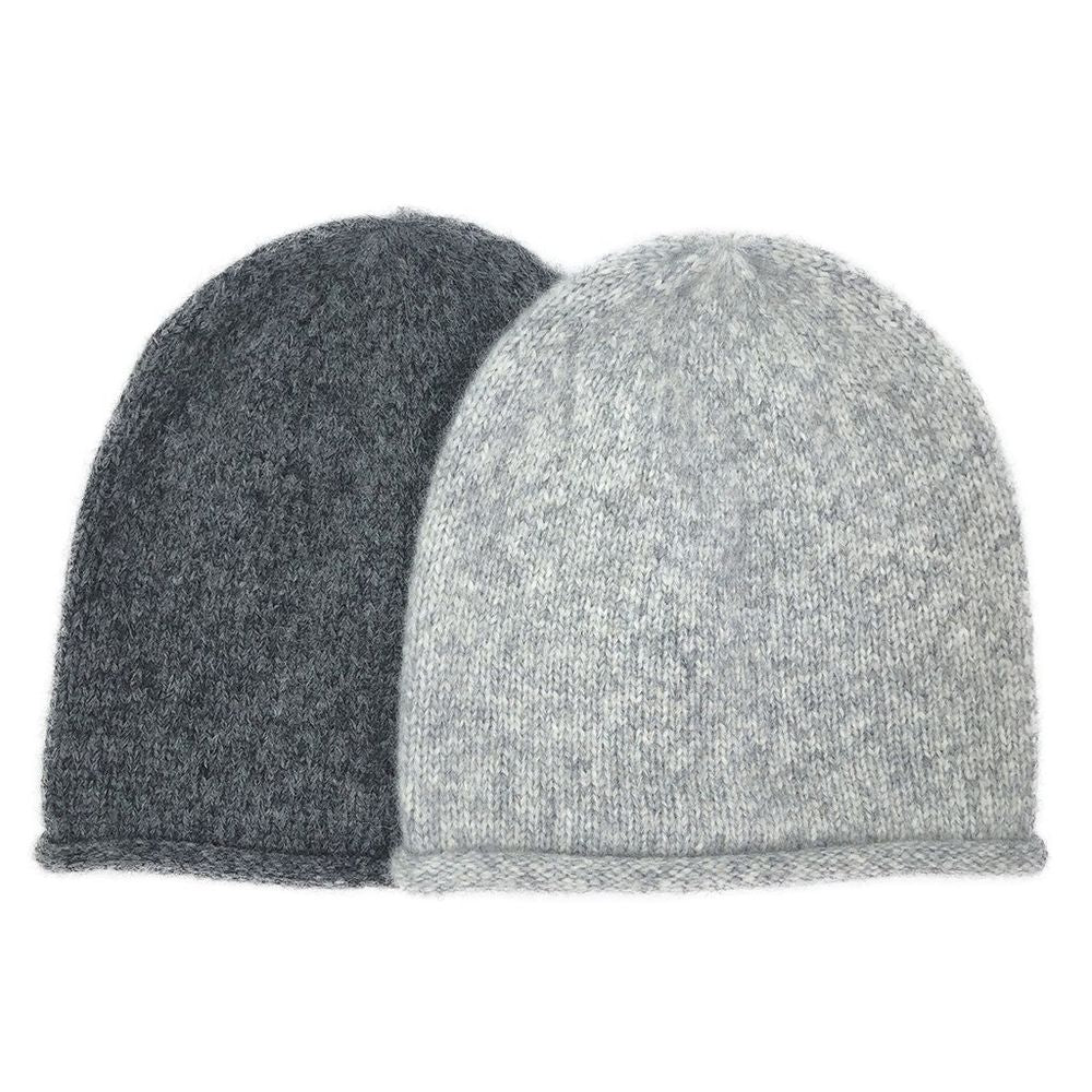 Gray Essential Knit Alpaca Beanie - Dear Autumn