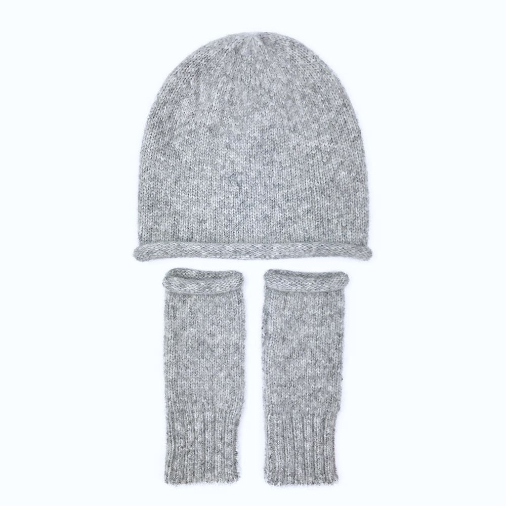 Gray Essential Knit Alpaca Beanie - Dear Autumn