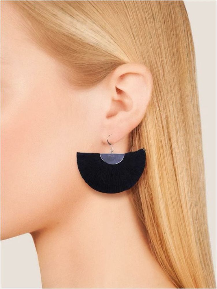 Half Moon Fan Earrings - Dear Autumn