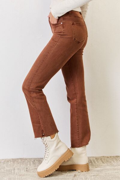 High Rise Tummy Control Straight Jeans - Dear Autumn