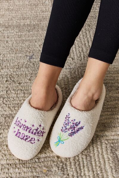 Lavender Haze Cozy Slippers - Dear Autumn