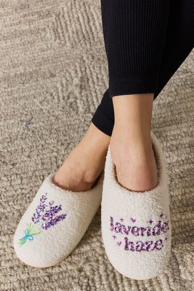 Lavender Haze Cozy Slippers - Dear Autumn