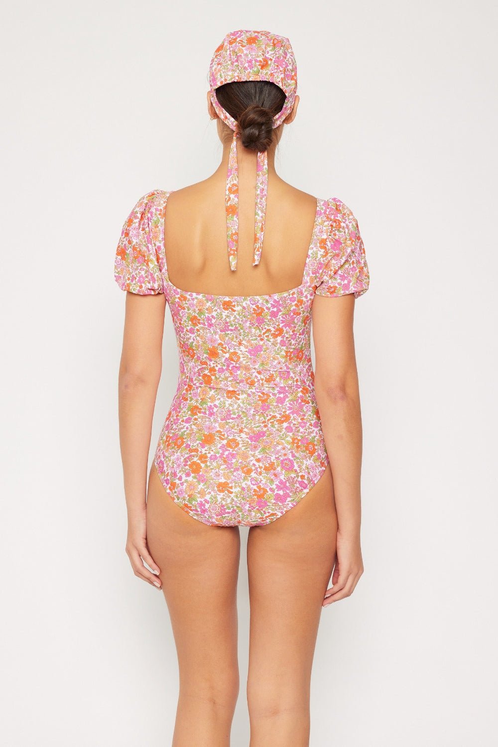 Marina West Swim Floral Puff Sleeve One - Piece - Dear Autumn