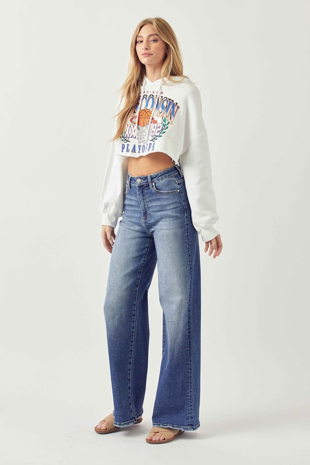 Risen High Rise Wide Leg Jeans - Dear Autumn