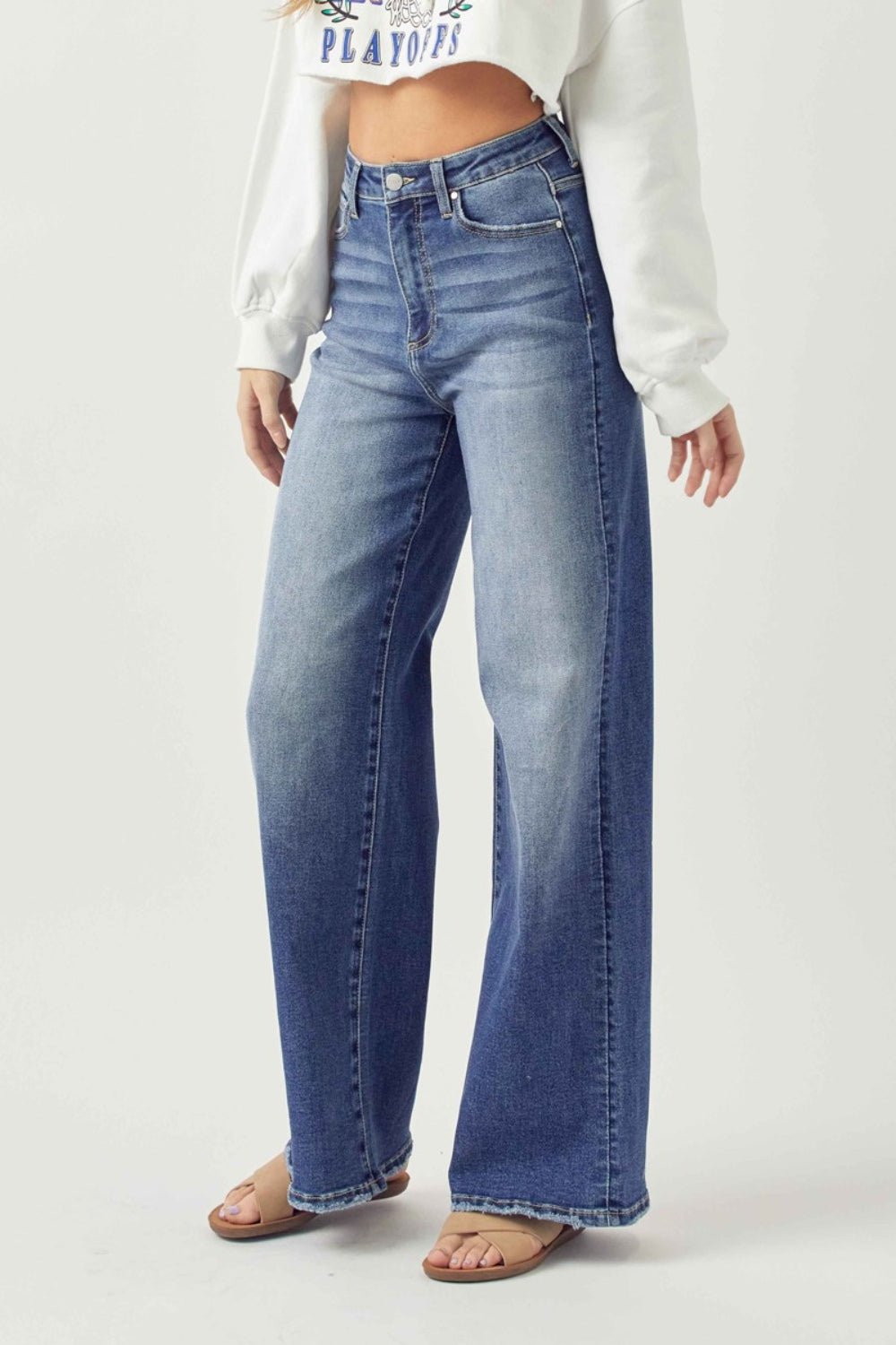 Risen High Rise Wide Leg Jeans - Dear Autumn