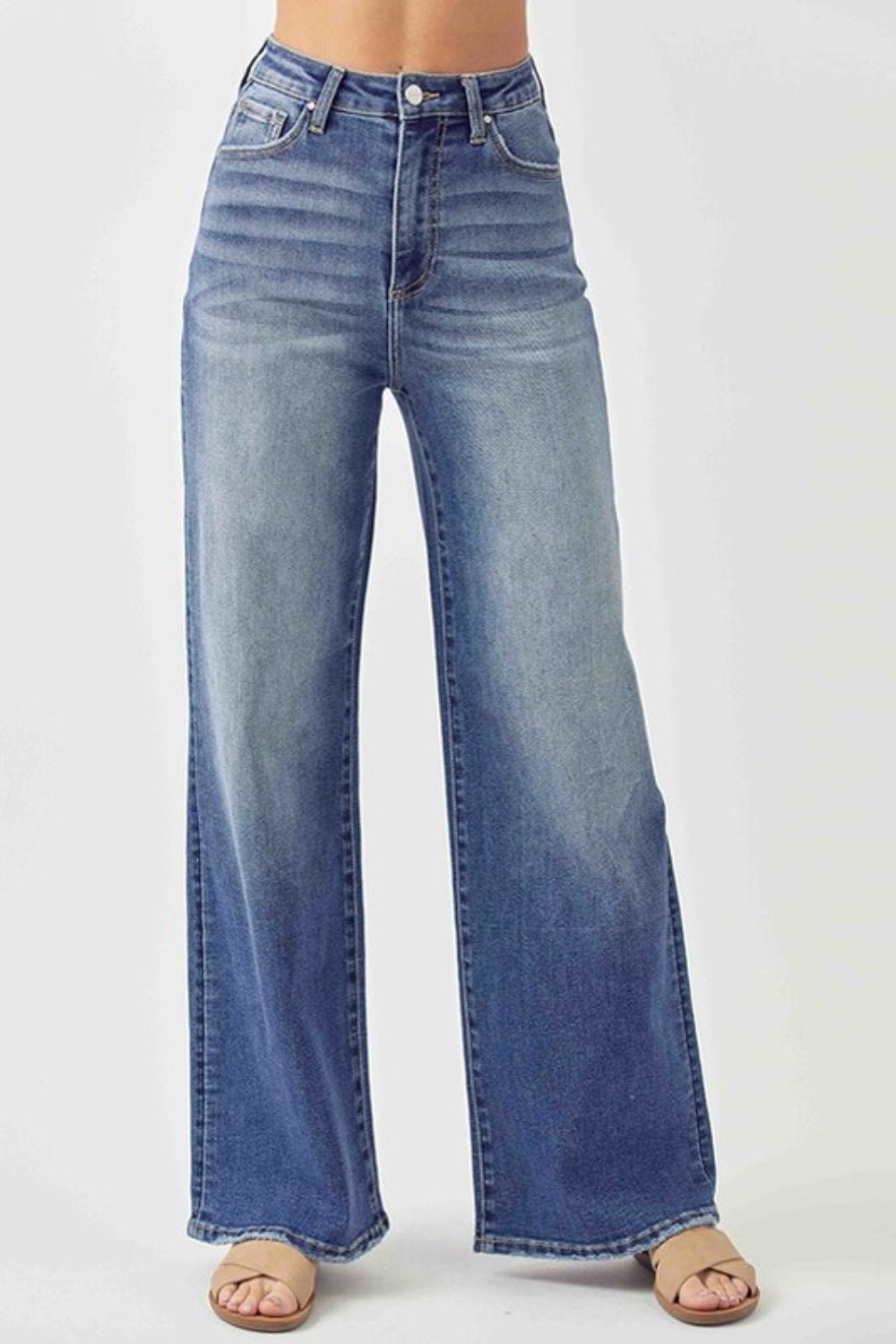 Risen High Rise Wide Leg Jeans - Dear Autumn