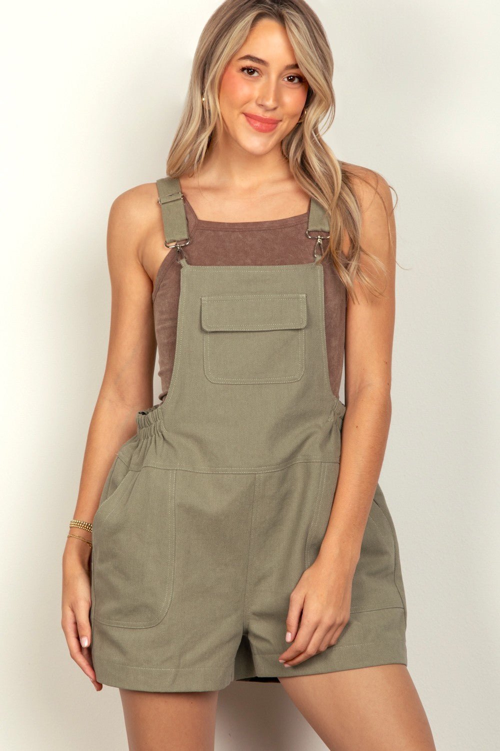 VERY J Adjustable Suspender Overalls with Pockets - Dear Autumn